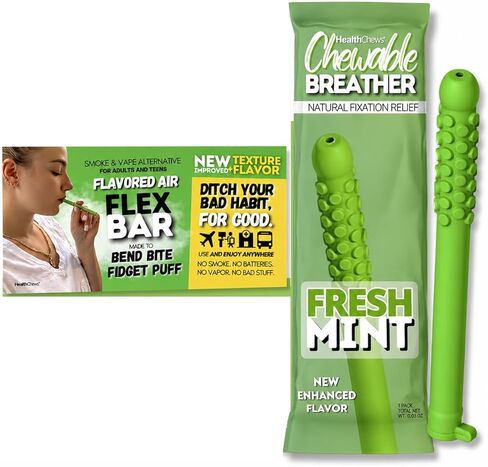 Quit Bad Habit Smokeless Inhaler 6 in 1 Chewer, Aromatherapy Breather Tool, Re-usable, Refillable, Portable Fresh Air Diffuser for Wellness, Habit Replacement (Cotton Candy - Value 3 Pack in Saudi Arabia