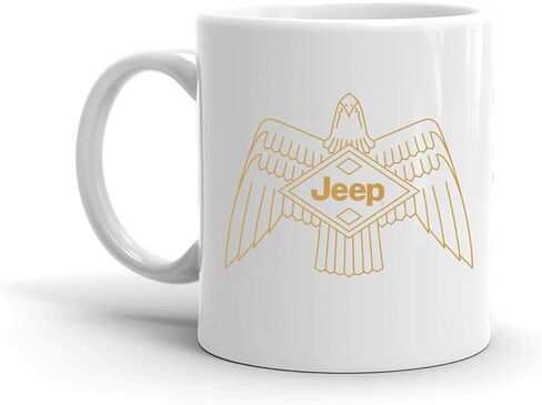 Jeep Eagle Ceramic White Mug - 15 oz in Saudi Arabia