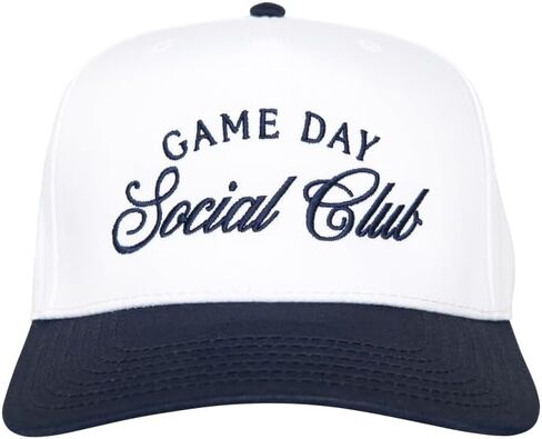 KATYDID Game Day Social Club Vintage Hat - Two-Toned Trucker Hat - Embroidered Vintage Baseball Cap for Women - Snapback in Saudi Arabia