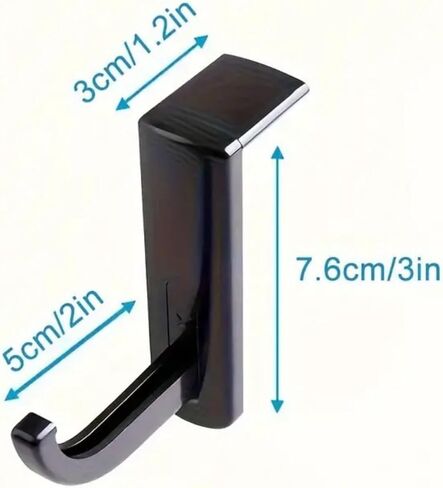 Headphone Stand, Hanger Earphone Stand Adhesive Hooks for Hanging Adhesive-Mounted Monitor Headphone Hook, Headset Hanger with Adhesive Backing, Dorm Room Essentials Space-Saving Holder in Saudi Arabia