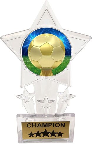 ميداليات صريحة 10 حزمة من جوائز كرة القدم الأكريليكية، جوائز البطل، جوائز الهدايا، 10 PK D30 in Saudi Arabia