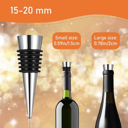 WLLHYF 50 PCS Wine Stopper Reusable Decorative Bottle Stoppers Vacuum Wine Bottle Stopper with Silicone Reusable Wine Corks Wine Stoppers for Wine Bottles Leak proof in Saudi Arabia