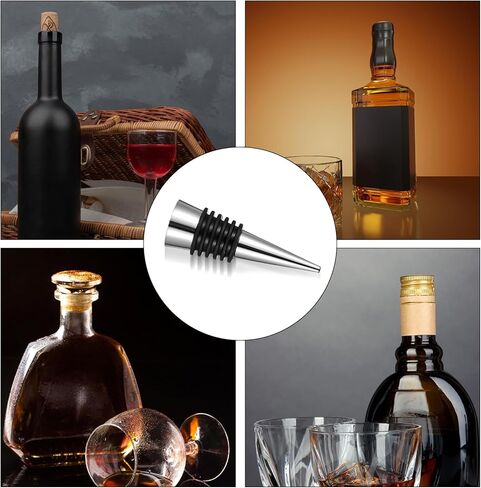 WLLHYF 50 PCS Wine Stopper Reusable Decorative Bottle Stoppers Vacuum Wine Bottle Stopper with Silicone Reusable Wine Corks Wine Stoppers for Wine Bottles Leak proof in Saudi Arabia
