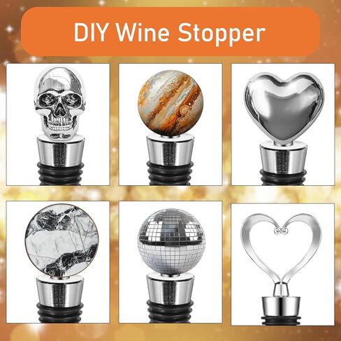 WLLHYF 50 PCS Wine Stopper Reusable Decorative Bottle Stoppers Vacuum Wine Bottle Stopper with Silicone Reusable Wine Corks Wine Stoppers for Wine Bottles Leak proof in Saudi Arabia