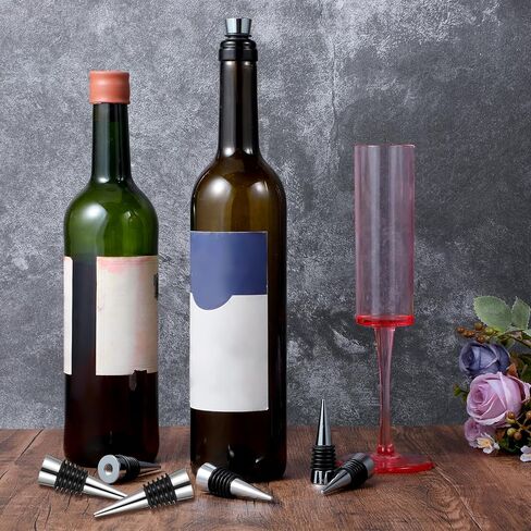 WLLHYF 50 PCS Wine Stopper Reusable Decorative Bottle Stoppers Vacuum Wine Bottle Stopper with Silicone Reusable Wine Corks Wine Stoppers for Wine Bottles Leak proof in Saudi Arabia