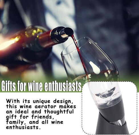 Wine Aerator Plastic Mesh Filter Transparent Design Ideal Gift Enhances Flavors Wine with Smoother Finish Wine Airarator for Wine Lovers and Sommeliers in Saudi Arabia