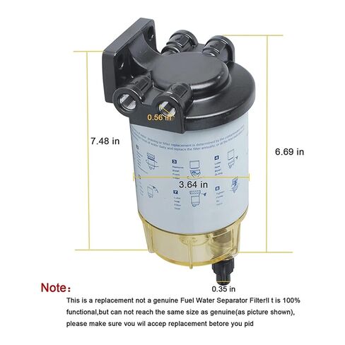 3/8 Inch NPT Fuel Water Separator Turbo Engine Replacement Parts for Marine Outboard Engine Fuel Water Separator in Saudi Arabia