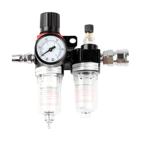 AFC2000 Air Tool Compressor Filter with Pressure Gauge, Compressed Air Filter Regulator, 0.5-8.5 Bar Water/Oil Separator in Saudi Arabia