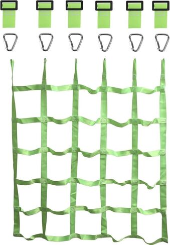 Climbing Net for Kids Outdoor,Climbing Cargo Net Kids Playground,Ninja Line Accessories For Ninja Warrior Obstacle Course For Kids,Climbing Rope Ladder for Ninja Slackline&Jungle Gyms Backyard in Saudi Arabia