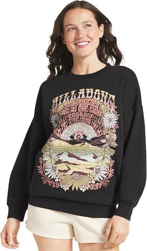 Billabong Women's Regular Fit Midweight Super Soft Brushed Fleece Crewneck Sweatshirt in Saudi Arabia