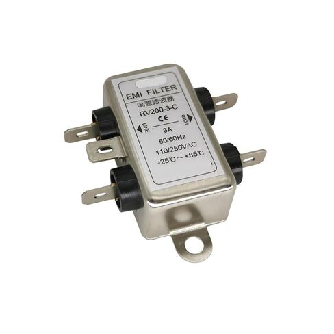 RV200-1A-3A-6A 220V AC مرشح طاقة أحادي الطور أحادي الطور 110 فولت (إدراج جانبي 3A RV200-3 -C) in Kuwait