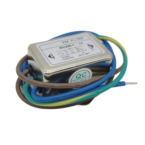 RV200-1A-3A-6A 220V AC مرشح طاقة أحادي الطور أحادي الطور 110 فولت (إدراج جانبي 3A RV200-3 -C) in Kuwait