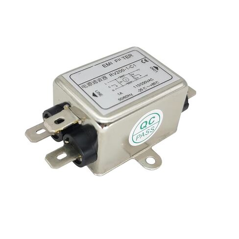 RV200-1A-3A-6A 220V AC مرشح طاقة أحادي الطور أحادي الطور 110 فولت (إدراج جانبي 3A RV200-3 -C) in Kuwait