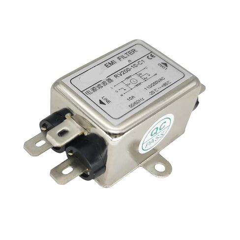 RV200-1A-3A-6A 220V AC مرشح طاقة أحادي الطور أحادي الطور 110 فولت (إدراج جانبي 3A RV200-3 -C) in Kuwait
