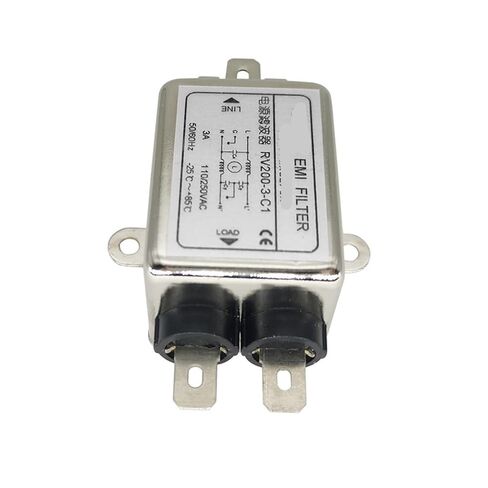 RV200-1A-3A-6A 220V AC مرشح طاقة أحادي الطور أحادي الطور 110 فولت (إدراج جانبي 3A RV200-3 -C) in Kuwait