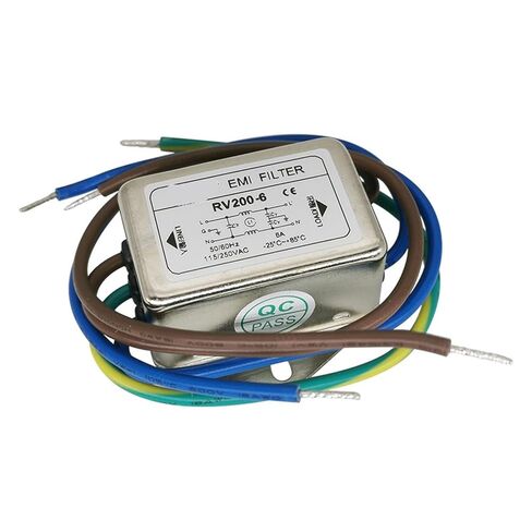RV200-1A-3A-6A 220V AC مرشح طاقة أحادي الطور أحادي الطور 110 فولت (إدراج جانبي 3A RV200-3 -C) in Kuwait