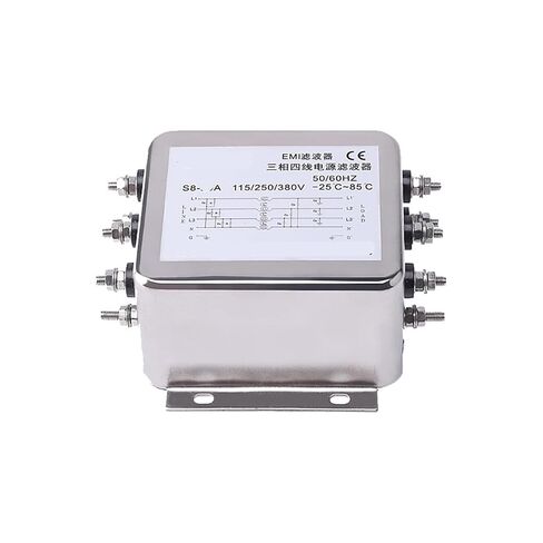 Terminal Block Filter 380V Three-Phase Three-Wire Inverter servo Input line Dedicated AC Anti-Interference(Screw Interface 30A) in Saudi Arabia