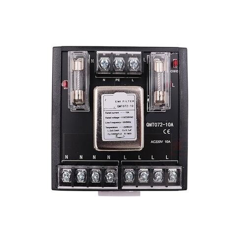 QMT072 Power Filter 10 20A Fuse Terminal Block servo Single Phase AC(QMT072-10 -AC 220V) in Saudi Arabia