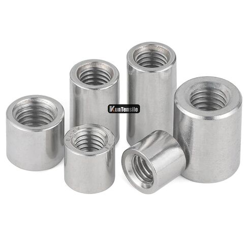 30 Pcs Round Coupling Nut, M5 x 0.8 Connecting Nuts 20mm/0.79" Length 304 Stainless Steel Threaded Round Connector Nuts, M5 x 8 x 20mm in Saudi Arabia