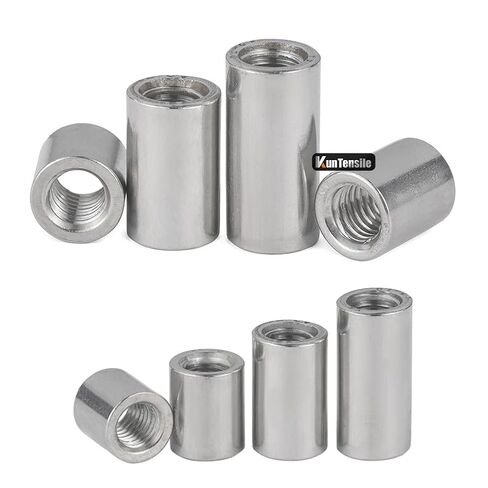 30 Pcs Round Coupling Nut, M5 x 0.8 Connecting Nuts 20mm/0.79" Length 304 Stainless Steel Threaded Round Connector Nuts, M5 x 8 x 20mm in Saudi Arabia