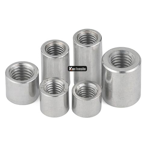 30 Pcs Round Coupling Nut, M5 x 0.8 Connecting Nuts 20mm/0.79" Length 304 Stainless Steel Threaded Round Connector Nuts, M5 x 8 x 20mm in Saudi Arabia