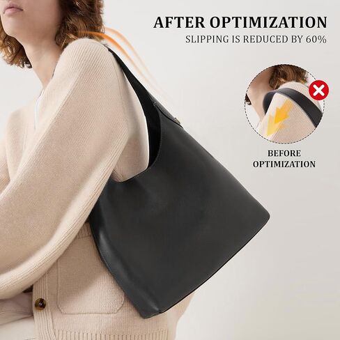Fall Hobo Leather Shoulder Bag: Slouchy Vegan Handbag Purse - Professional Women College Student - Work Class Travel Everyday in Saudi Arabia