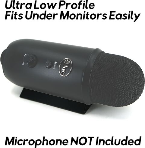 Desk Cookies Horizontal Stand for Blue Yeti Mic, Low Profile Desktop Microphone Holder, Compact and Portable in Saudi Arabia