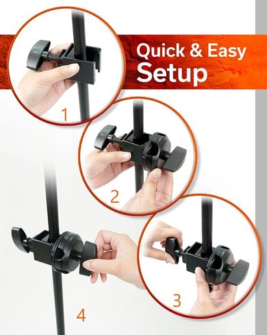 Hamilton KB200M Universal Boom Clamp, Multi-Fit Mount for Speaker, Microphone, and Lighting Stands in Saudi Arabia