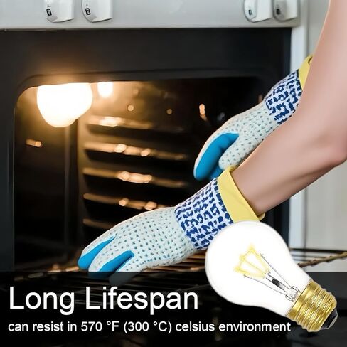 Appliance Oven Light Bulbs 40 Watt- High Temperature 300 Degree Resistant -A15 E26 Medium Base 120V, Dimmable, Warm White,4Pack in Saudi Arabia