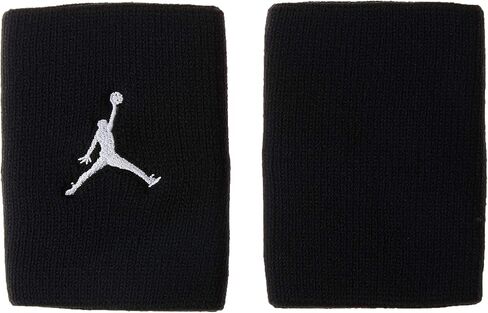 Jordan Jumpman Drifit Doublewide Large Wrist Strap (Pair) Nike Black/White in Saudi Arabia