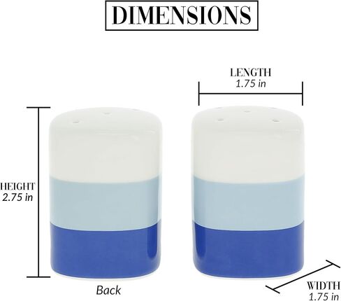 Pavilion Gift Company - Lake Life - 3 oz Salt & Pepper Ceramic Stoneware Shaker Set Cottage Waterfront in Saudi Arabia