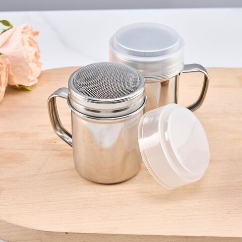2pcs Powdered Sugar Shaker Duster with Handle in Saudi Arabia