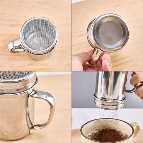 2pcs Powdered Sugar Shaker Duster with Handle in Saudi Arabia