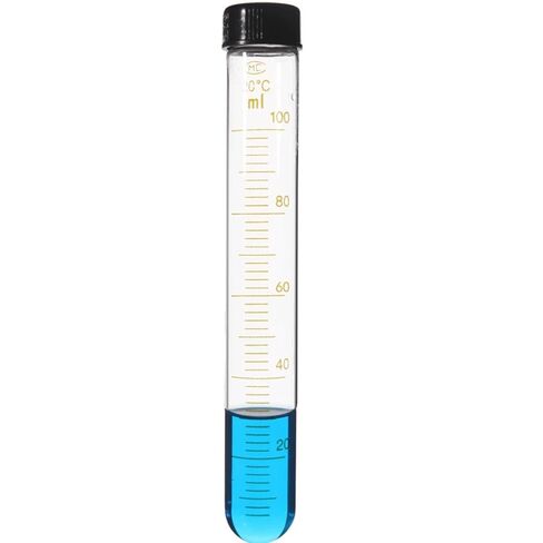 Screw Cap 5ml 10ml 15ml 20ml 25ml 30ml 50ml 100ml Glass Graduated Test Tube Labrotary Glassware Experiment(Size:30x200mm 10 PCS) in Saudi Arabia