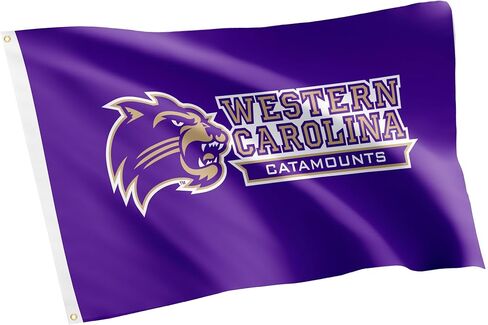 Desert Cactus Western Carolina University WCU Flag - 3 x 5 Feet Catamounts Banner, Indoor/Outdoor Durable Fabric, 100% Polyester Design (Style 2) in Saudi Arabia