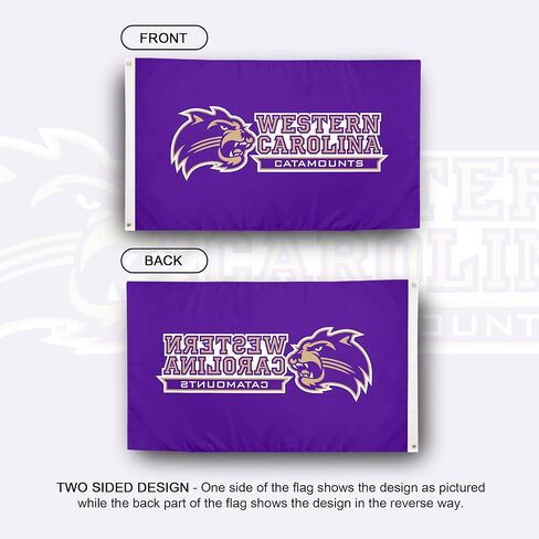 Desert Cactus Western Carolina University WCU Flag - 3 x 5 Feet Catamounts Banner, Indoor/Outdoor Durable Fabric, 100% Polyester Design (Style 2) in Saudi Arabia