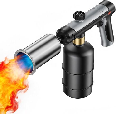 SUNCOZE Propane Torch Blowtorch with One-Touch Max Fire, 3272F Flame Thrower Gun with Adjustable Flame & Safety Lock, Powerful Torch for Searing Steak, Charcoal Lighter (Tank Not Included) in Saudi Arabia