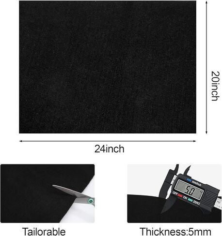 4 Pack 20" X 24" Carbon Felt Welding Blanket Fireproof Carbon Felt Wick Heat Resistant Fabric 1800°F High Temp Insulation Pad, Flame Retardant Protective Mat for Soldering Welding Brazing Plumbing in Saudi Arabia