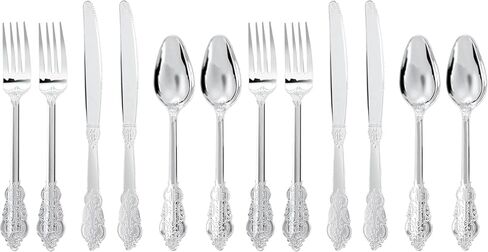 40PCS Gold Plastic Silverware - Heavy Duty Elegant Disposable Utensils - Gold Plastic Cutlery Set Includes 20 Forks, 10 Spoons, 10 Knives for Dinner, Parties, Weddings in Saudi Arabia