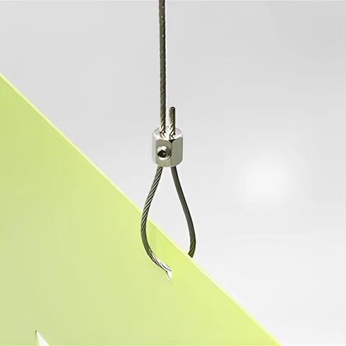 12 قطعة سلك حبل كابل كليب المشبك ثقب مزدوج قفل كليب مع نهاية برغي سدادة ، مشابك كابلات لكابل حبل الأسلاك in Saudi Arabia