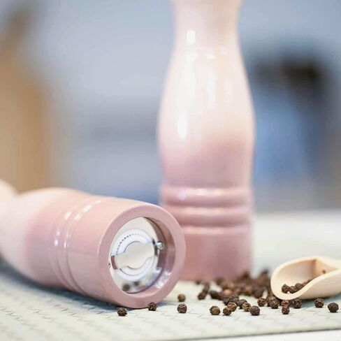 Salt and Pepper Grinder Set, 8.5 Inch, Pink/Grey Gradient Classical Design, 2-Piece (Pink) in Saudi Arabia