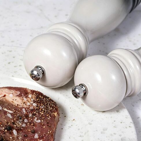 Salt and Pepper Grinder Set, 8.5 Inch, Pink/Grey Gradient Classical Design, 2-Piece (Pink) in Saudi Arabia