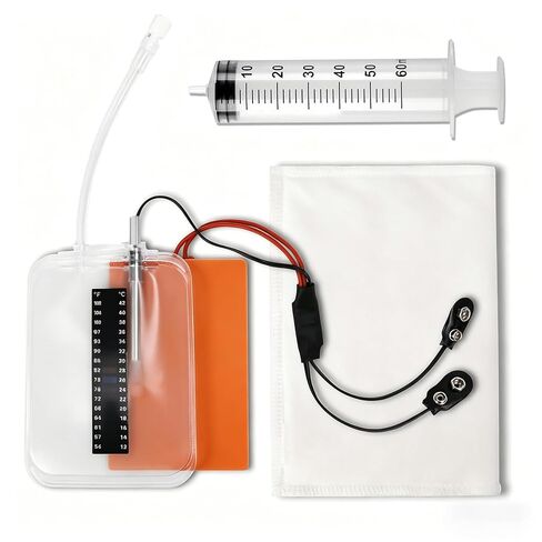 Electric Urine Warmer, Maintains Steady 37°C (98.6°F) for Up to 4 Hours, with Real-Time Temp Strip and Thermal Blanket Wrap, Reuse After Cleaning in Saudi Arabia