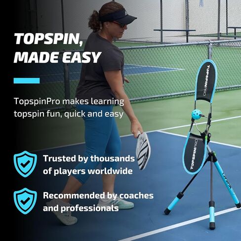 Pickleball TopspinPro Training Aid – Learn Topspin Fast for Better Control & Consistency | Practice Anywhere, Anytime | Patent-Proven System for Recreational Players in Saudi Arabia