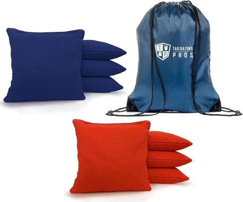 Tailgating Pros Cornhole Bags - 8 Regulation Size Corn Hole Bags with a Carrying Tote - 25+ Colors in Saudi Arabia