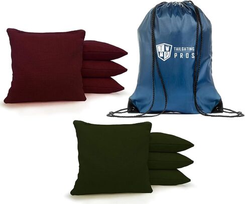 Tailgating Pros Cornhole Bags - 8 Regulation Size Corn Hole Bags with a Carrying Tote - 25+ Colors in Saudi Arabia