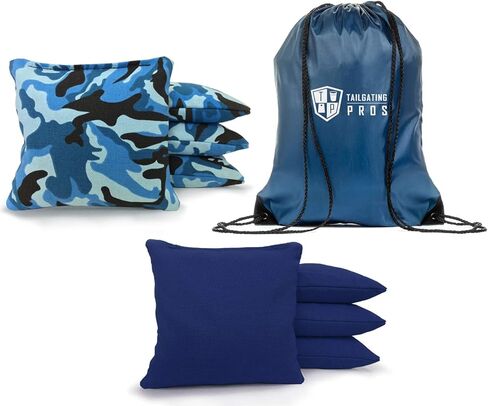 Tailgating Pros Cornhole Bags - 8 Regulation Size Corn Hole Bags with a Carrying Tote - 25+ Colors in Saudi Arabia