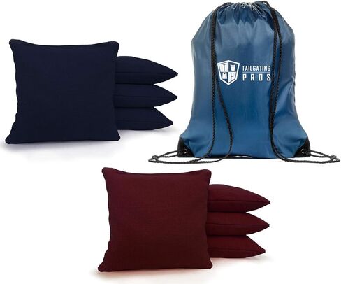 Tailgating Pros Cornhole Bags - 8 Regulation Size Corn Hole Bags with a Carrying Tote - 25+ Colors in Saudi Arabia