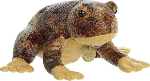 Aurora® Realistic Miyoni® American Bullfrog Stuffed Animal - Lifelike Details Make a Cherished Companion - Perfect for Decorating Bedrooms or Classrooms - Brown 11 Inches in Saudi Arabia