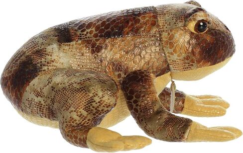 Aurora® Realistic Miyoni® American Bullfrog Stuffed Animal - Lifelike Details Make a Cherished Companion - Perfect for Decorating Bedrooms or Classrooms - Brown 11 Inches in Saudi Arabia